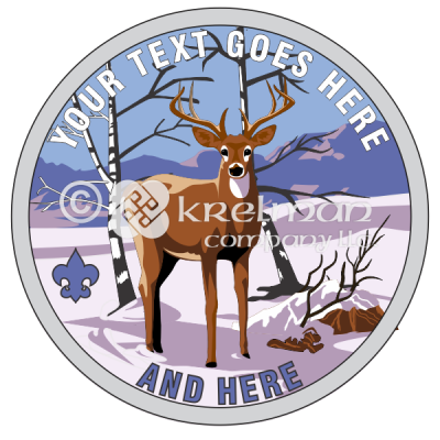 K539-Deer-In-Snow