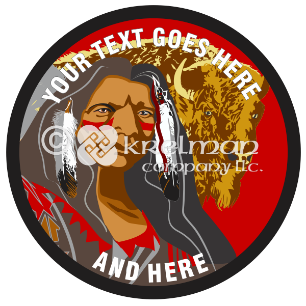 k1503-Native-American-And-Buffalo
