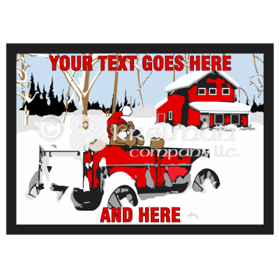 k1912-Snow-Bear-In-Red-Cart