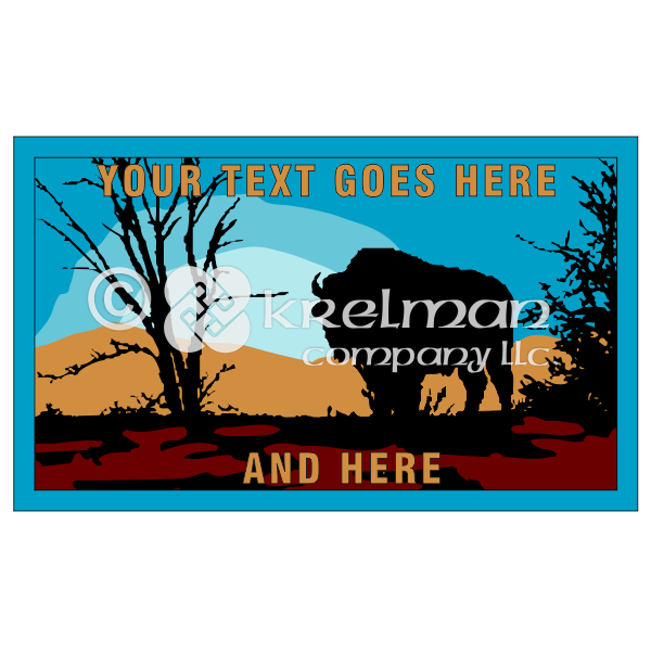 K204-Silhouette-Buffalo-At-Sunset