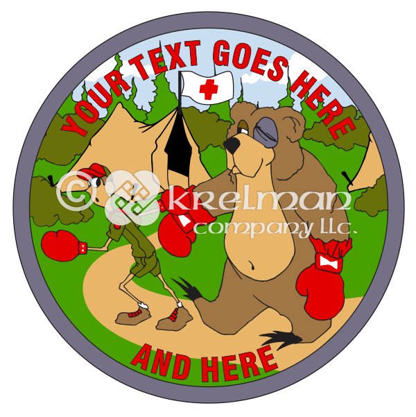 k1715 Boxing Bear Needs First Aid
