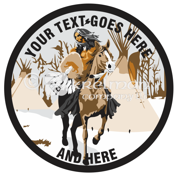 k1803-Native-American-Riding-Horse-Snow