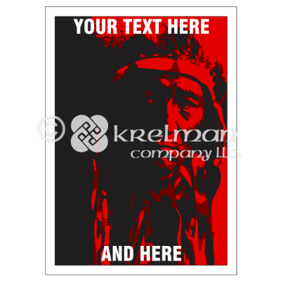 k2116-Native-American-Red-Silhouette