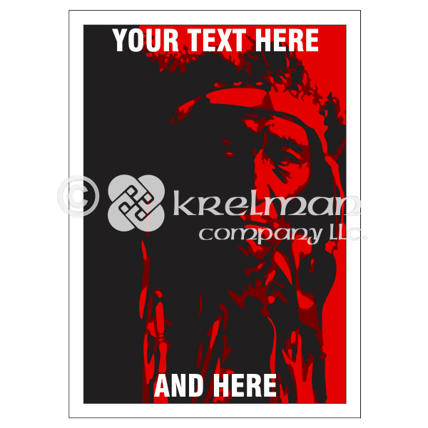 k2116-Native-American-Red-Silhouette