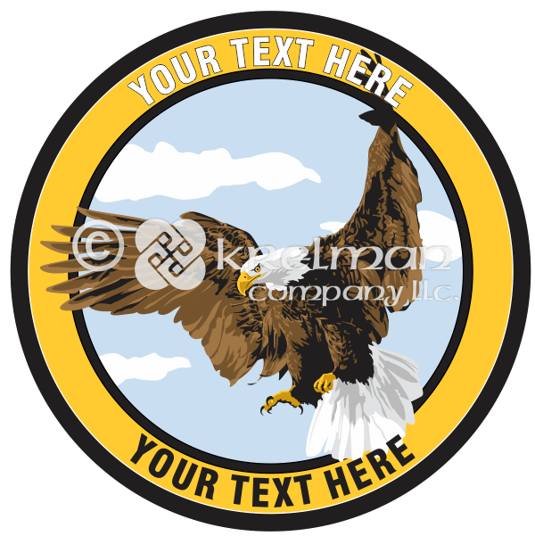 k2212-Bald-Eagle-In-Flight-Blue-Sky