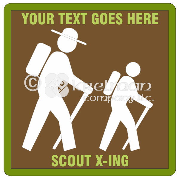 k801-Hiking-Sign-Badge